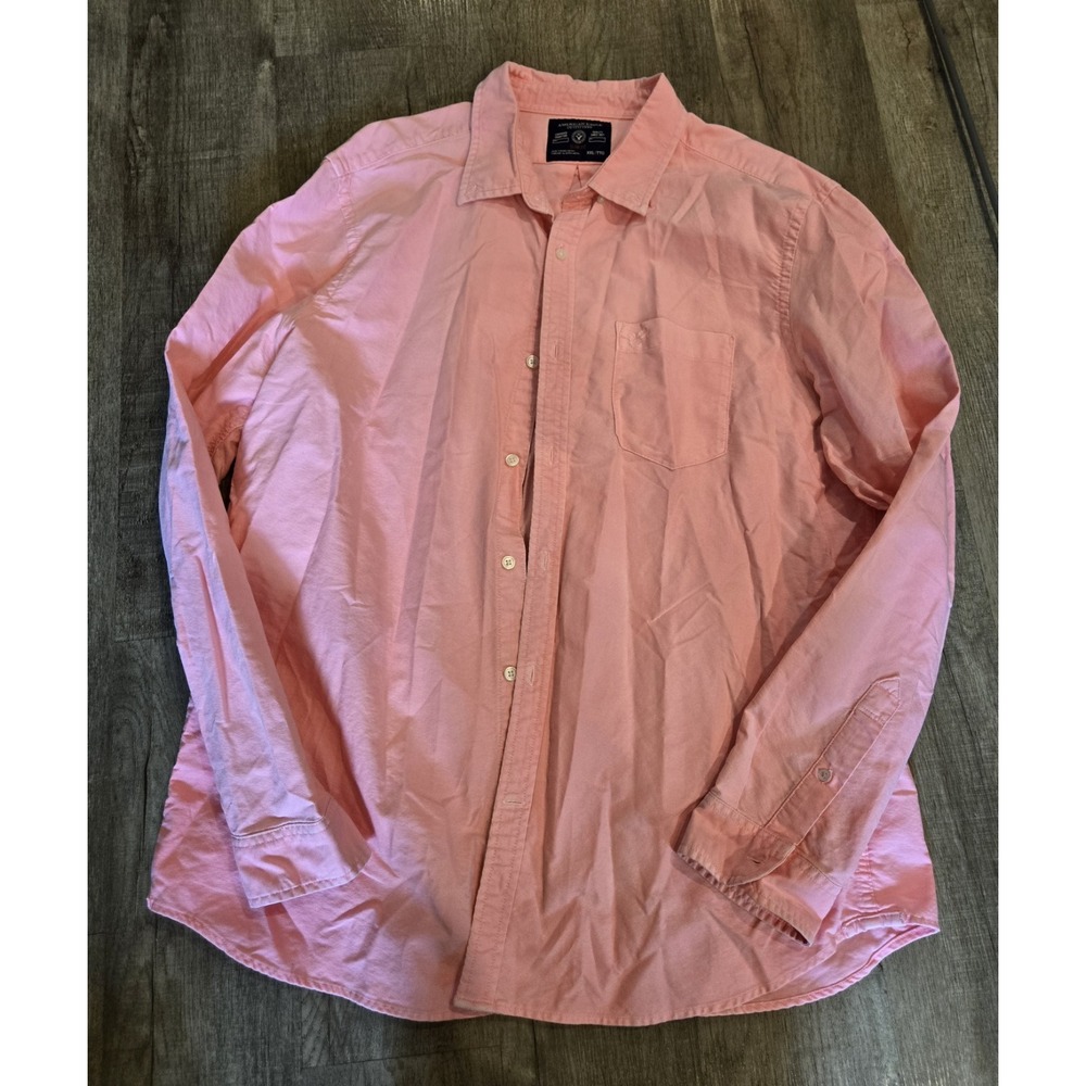 American Eagle Slim Fit Button Down‎ Shirt Size XXL (2)